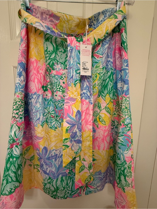 Lilly Pulitzer Dresses & Skirts - Lilly Pulitzer Multicolor Floral Midi Skirt — Pink, Green, Yellow, Blue, Purple